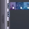 6w1 wielofunkcyjny HUB USB-C - 2x USB HDMI 4K czytnik kart SD i TF USB-C PD 100W szary