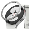 Ramka koperta pierścień ochronny Watch 6 / 5 / 4 40mm Bezel Styling stal nierdzewna srebrny