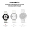 Ramka koperta pierścień ochronny Watch 6 / 5 / 4 40mm Bezel Styling stal nierdzewna srebrny
