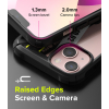 Etui pancerny pokrowiec z ramką iPhone 13 mini Fusion X Design Ticket band czarny
