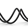 Kabel przewód kątowy audio 2x mini jack 3.5mm 0.5m niebieski