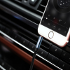 Kabel przewód kątowy audio 2x mini jack 3.5mm 0.5m niebieski