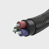 Kabel przewód kątowy audio 2x mini jack 3.5mm 0.5m niebieski