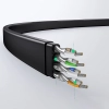 Płaski kabel sieciowy patchcord RJ45 LAN Ethernet Cat. 6 2m czarny