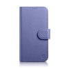 2w1 etui skórzany pokrowiec z klapką iPhone 14 Anti-RFID Wallet Case jasnofioletowy