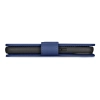 2w1 etui skórzany pokrowiec z klapką iPhone 14 Pro Max Anti-RFID Wallet Case niebieski