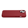Pokrowiec etui z naturalnej skóry do iPhone 14 Plus MagSafe Case Leather czerwony