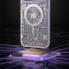 Magnetyczne etui iPhone 14 Plus MagSafe PQY Geek Series srebrne