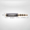 Adapter przejściówka audio jack 3.5mm męski do jack 2.5mm żeński czarny