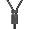 Kabel przewód audio 3.5 mm mini jack - 2x RCA 1.5m czarny