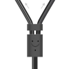 Kabel przewód audio 3.5 mm mini jack - 2x RCA 1.5m czarny