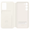 Etui pokrowiec z klapką portfel na kartę Samsung Galaxy S23+ Smart View Wallet Case kremowe