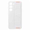 Etui silikonowy pokrowiec z paskiem na rękę Samsung Galaxy S23 Silicone Grip Cover białe