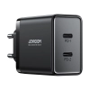 Szybka ładowarka sieciowa 40W 2x USB-C QC PD czarna