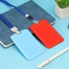 Etui na identyfikator ze smyczą taśmą żółty