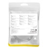 Szybki kabel sieciowy LAN RJ45 cat.8 40Gbps plecionka 1m czarny