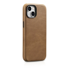 Skórzane etui iPhone 14 Plus magnetyczne z MagSafe Oil Wax Premium Leather Case jasny brąz