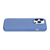 Skórzane etui iPhone 14 Pro magnetyczne z MagSafe Litchi Premium Leather Case niebieski