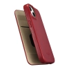 Skórzane etui iPhone 14 z klapką magnetyczne MagSafe CE Oil Wax Premium Leather bordowy