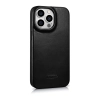 Skórzane etui iPhone 14 Pro z klapką magnetyczne MagSafe CE Oil Wax Premium Leather czarny