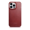 Skórzane etui iPhone 14 Pro z klapką magnetyczne MagSafe CE Oil Wax Premium Leather bordowy