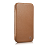 Skórzane etui iPhone 14 Pro z klapką magnetyczne MagSafe CE Premium Leather jasny brąz