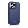 Skórzane etui iPhone 14 Pro Max z klapką magnetyczne MagSafe CE Premium Leather niebieski