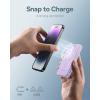 Mini powerbank 5000mAh 20W + kabel USB-C 20V / 3A fioletowy