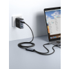 2w1 Kabel przewód Speedy Series USB-C - USB-C / iPhone Lightning 100W 1.5m czarny