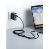 2w1 Kabel przewód Speedy Series USB-C - USB-C / iPhone Lightning 100W 1.5m czarny