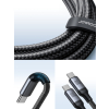 2w1 Kabel przewód Speedy Series USB-C - 2x USB-C 1.5m czarny