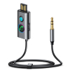 Samochodowy bezprzewodowy odbiornik nadajnik Audio USB AUX TF Card JR-CB7 szary