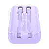 Mini powerbank 20000mAh z wbudowanymi kablami JR-PBC07 30W jasno fioletowy