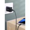 Kabel przewód USB 3.0 - USB-C 3A 1m czarny