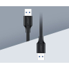 Kabel przewód USB - USB 2.0 1m czarny