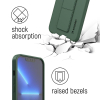 Silikonowe etui z podstawką iPhone 12 Pro Max Kickstand Case żółte