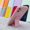 Silikonowe etui z podstawką iPhone 12 Pro Max Kickstand Case żółte
