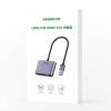 Przejściówka adapter USB - HDMI + VGA szara