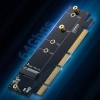 Karta rozszerzeń adapter PCIe 4.0 x16 do M.2 NVMe M-Key czarna