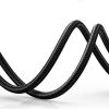 Kabel przewód audio AUX wtyczka prosta minijack 3.5 mm 1m czarny