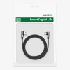Kabel przewód kątowy USB-C - USB 2.0 480Mb/s 3A 3m czarny
