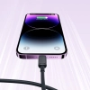 Kabel przewód do iPhone Lightning - USB 2.4A 1.2m czarny