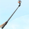 Selfie stick kijek teleskopowy do telefonu ze stojakiem i pilotem Bluetooth 1.5m czarny