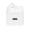 Szybka ładowarka sieciowa Si 25W 3A z kablem USB-C 1m biały