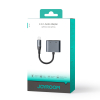 2w1 Adapter przejściówka do iPhone ładowarka + słuchawki Lightning / 2x Lightning czarny