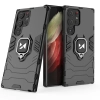 Etui pancerny pokrowiec do Samsung Galaxy S23 Ultra uchwyt magnetyczny Ring Armor czarny