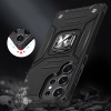 Etui pancerny pokrowiec do Samsung Galaxy S23 Ultra uchwyt magnetyczny Ring Armor czarny