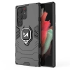 Etui pancerny pokrowiec do Samsung Galaxy S23 Ultra uchwyt magnetyczny Ring Armor czarny