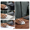 Ergonomiczna bezprzewodowa mysz myszka do komputera MU101 Bluetooth 2.4 GHz biała