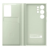 Oryginalne etui pokrowiec do Samsung Galaxy S24 Ultra kieszeń na kartę Smart View Wallet jasnozielone